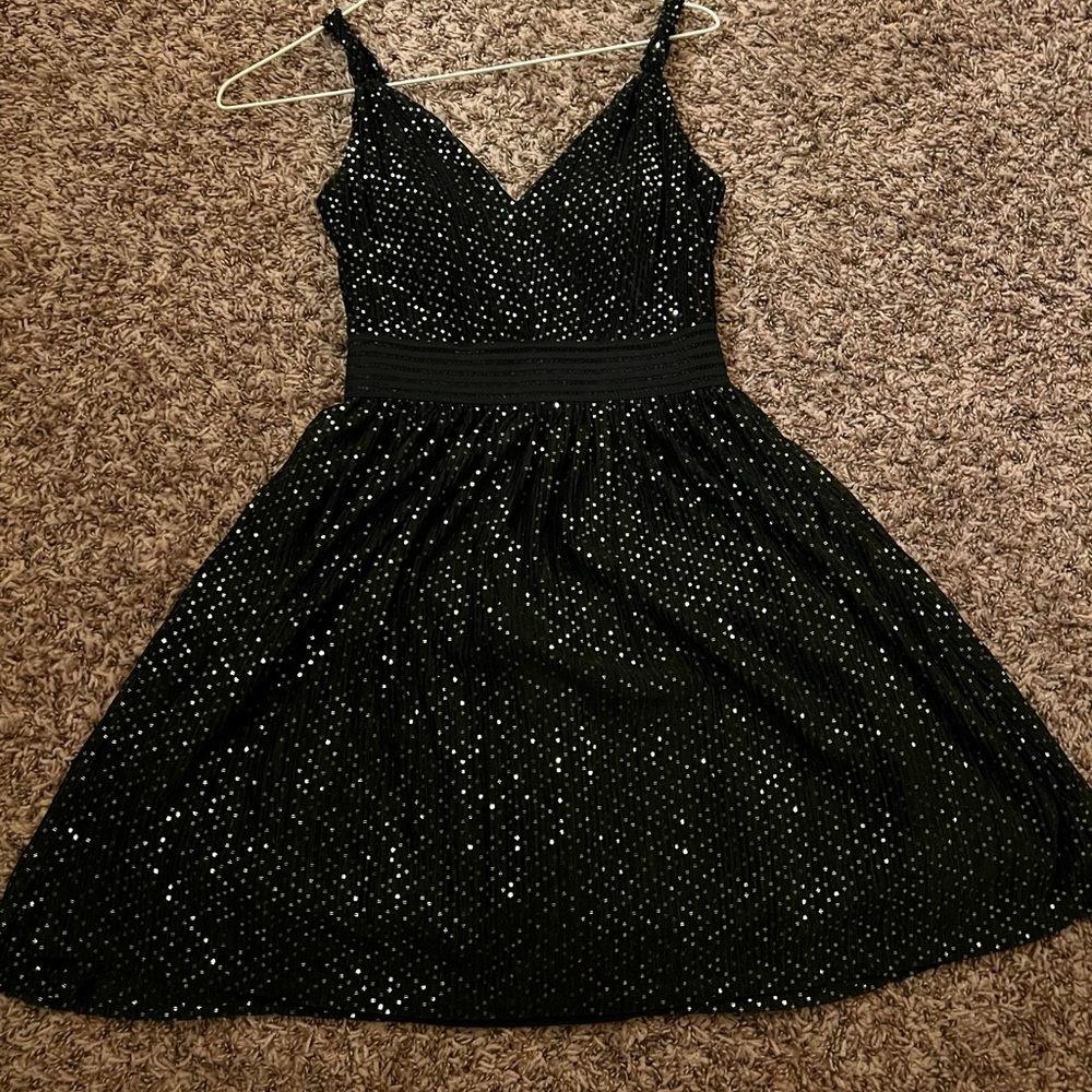 cute sparkly black dress
